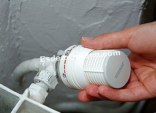 Regulieren Sie die Temperatur, um weniger zu heizen - (Haus) Stellen Sie den Heizkörperthermostat - F. Marre - EsdemGarden ein