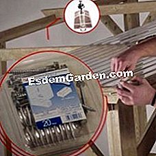 Buat bumbung ringan dengan helai PC Onduline® Onduclair® - (dengan) Kit penetapan khusus