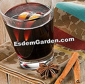 Resipi minuman kesihatan berasaskan Cinnamon - (cinnamon) Wain mulled: oren, anise dan kayu manis