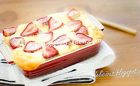 Flaugnarde dengan kiwi