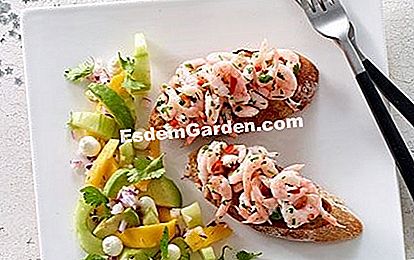 Rejer salat med melon