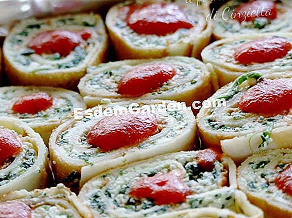 Crepes farcite con crema di crescione