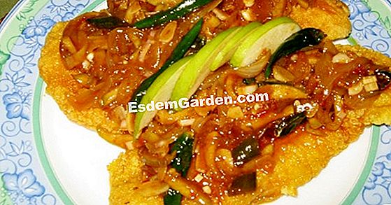Pai epal rhubarb
