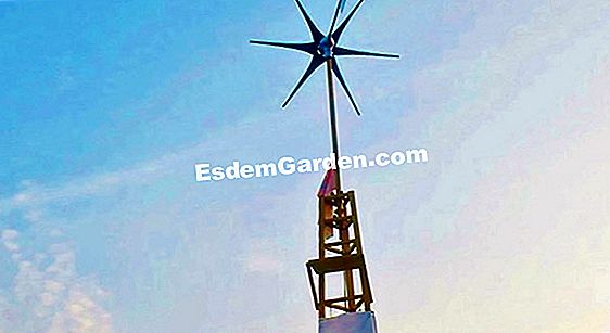 Instalați o mini-turbină eoliană în grădină