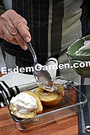 Epal yang dipanggang dan krim chestnut - (yang) Sebelum memasak
