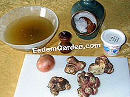 Crema de anghinare din Ierusalim - (anghinare Ierusalim) Crema de supa de anghinare din Ierusalim: ingrediente