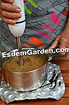 Krim dengan buah berangan - (krim) Pencampuran