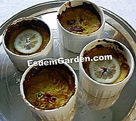 Flans au gratin citrommal - gratin Citrom krémek; szolgåltatås egy tålra
