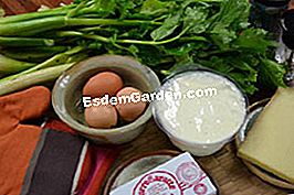 Gratin dengan saderi - (minit) bahan-bahan