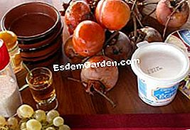 Gratinado de caqui Mascarpone - (caquis) Khaki Mascarpone Gratin: Ingredientes
