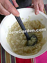 Mashed turnip au gratin - (mashed) Menghancurkan kentang tumbuk