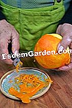 Orange mousse - (mælk) Grate zest