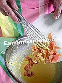 Bakul salmon dan krim kencang mereka - (dengan) Bahan-bahan untuk brioche salmon dengan krim kencang