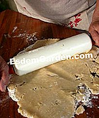 Tartlet dengan buah-buahan kering - (kering) Roll the shortbread