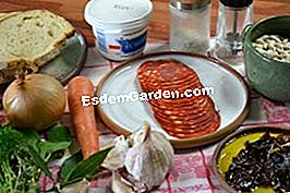 Tartines con crema de frijoles secos - (secos) ingredientes