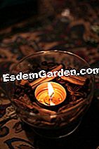 Jadual Krismas: idea-idea hiasan - (hiasan) Lilin dan rempah ratus